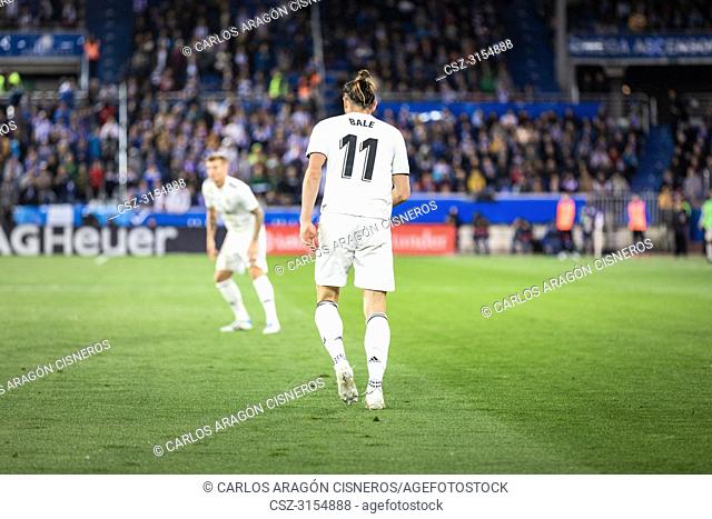 Gareth Bale, Real Madrid player in action during the La Liga match between Deportivo Alaves and Real Madrid CF at Estadio de Mendizorroza on October 6