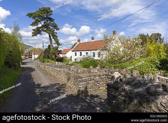 The Batch in the village of Compton Martin at the foot of the Mendip Hills, Somerset, England