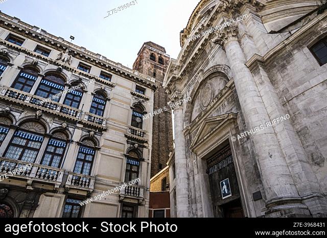Church of Saints Jeremiah and Lucy (Chiesa dei Santi Geremia e Lucia), on right. Cannaregio District, Venice, Veneto Region, Italy