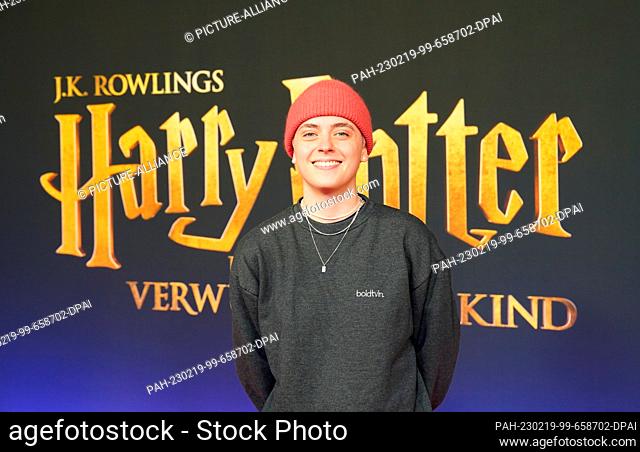 19 February 2023, Hamburg: Influencer and Youtuber Annika Gerhard aka Annikazion walks the red carpet for the premiere of the newly staged show ""Harry Potter...