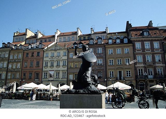 Old Town Market Square Warsaw Poland Rynek Starego Miasta