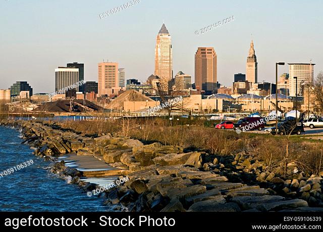 Downtown Cleveland, Ohio seen from EdgeWater Park