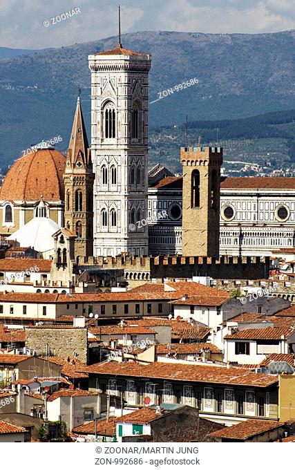 Der Dom von Florenz mit seinem Glockenturm von Giotto