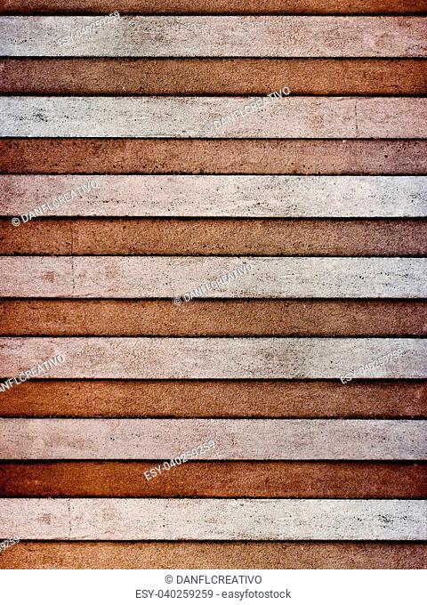 Stone texture background with stripped red and white lines composition