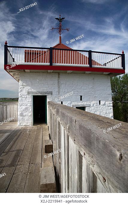 Buford, North Dakota - The Fort Union Trading Post National Historic Site. Fort Union was the most important fur trading post on the upper Missouri River from...