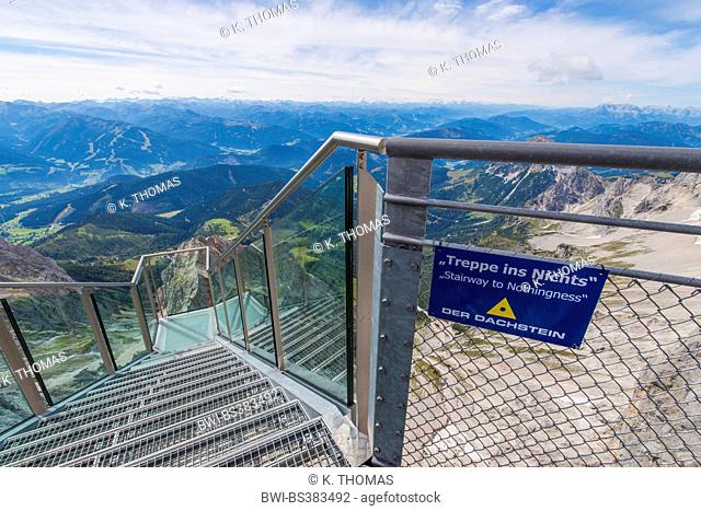 Dachstein Sky Walk with stairway to nothingness, Austria, Styria