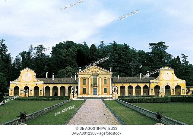 Villa Barbaro (Villa Barbaro Basadonna Manin Giacomelli Volpi, 1554-1560), architect Andrea Palladio (1508-1580) (UNESCO World Heritage List, 1994, 1996), Maser