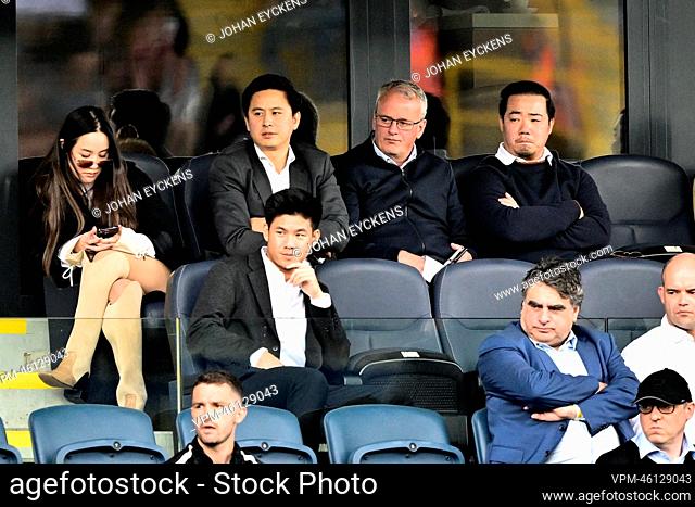 Owner of OHL Aiyawatt Srivaddhanaprabha pictured during a soccer match between Oud-Heverlee Leuven and Royale Union Saint-Gilloise
