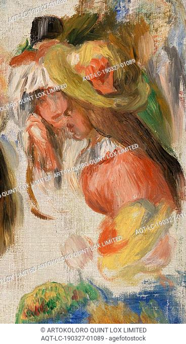Pierre-Auguste Renoir: Study of Heads (Étude de têtes), Pierre-Auguste Renoir, 1890s, Oil on canvas, Overall: 18 1/8 x 14 15/16 in. (46 x 38 cm)