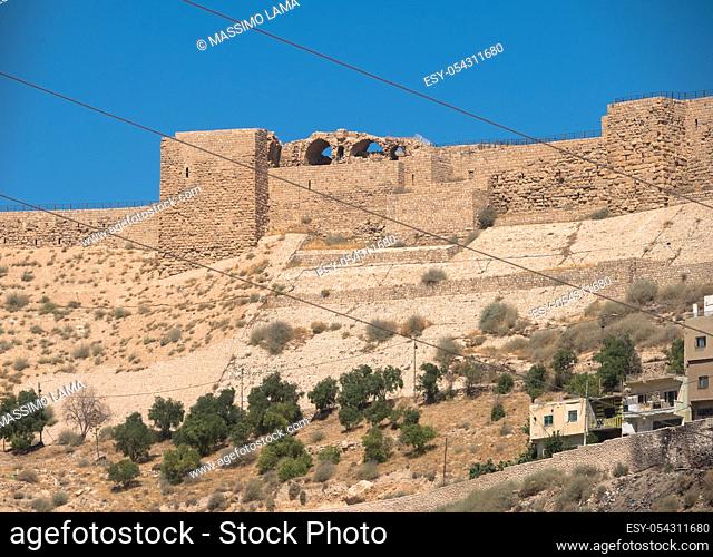 medieval crusaders castle, Al Karak, Jordan, Middle East