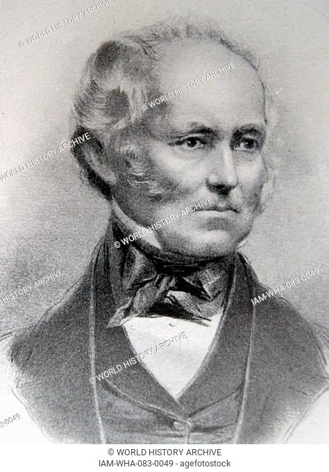 Portrait of Sir Samuel Cunard, 1st Baronet (1787-1865) a British shipping magnate. Dated 19th Century