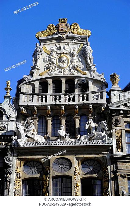 Guildhall of the bargee Brussels Belgium Grand Place Le Cornett