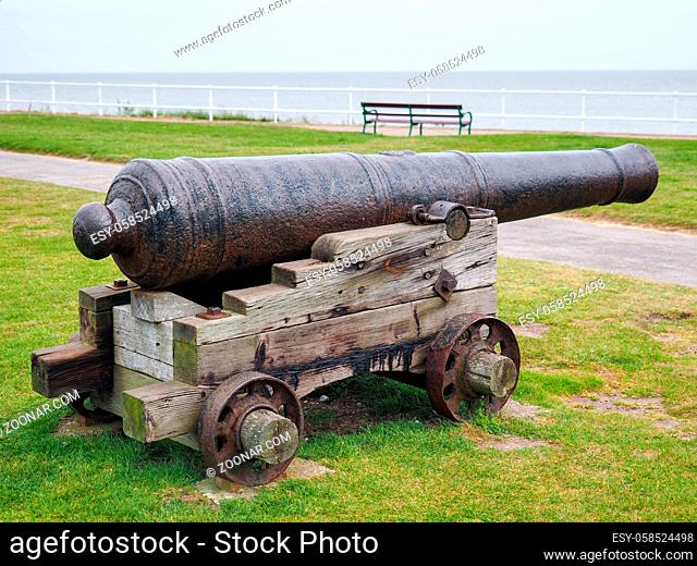 Ancient Cannon on Display in Southwold
