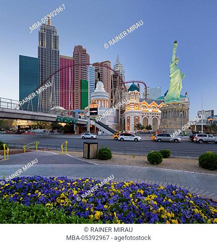 New York New York hotel, Strip, Las Vegas Boulevard, Las Vegas, Nevada, USA