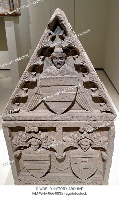 Sarcophagus-Lieder Boixadors, from the Cistercian monastery of Santa Maria de Poblet. by Anon. Dated 14th Century