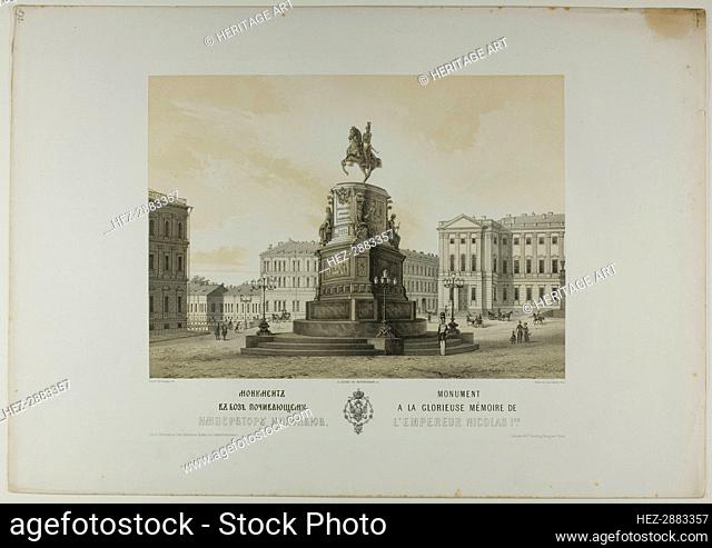 Monument to the Glorious Memory of Emperor Nicholas I, 1855-1900. Creator: C. Schultz