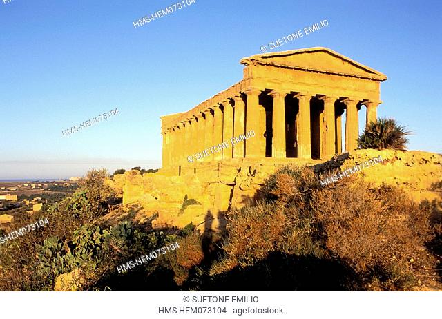 Italy, Sicily, Agrigente, concord temple