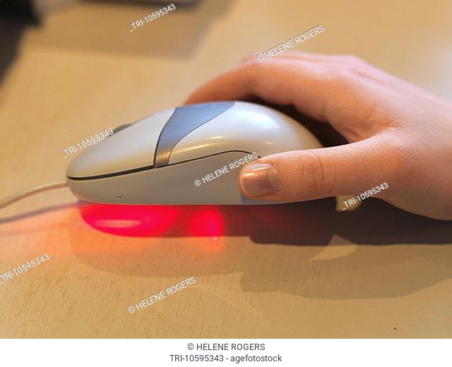 Optical Mouse in Use