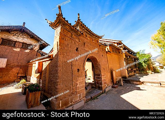 Dali bai minority autonomous prefecture of yunnan province shaxi town east village gate JianChuan county