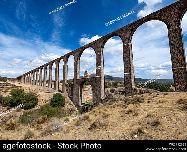 Aqueduct of Padre Tembleque, UNESCO World Heritage Site, Mexico state, Mexico, North America