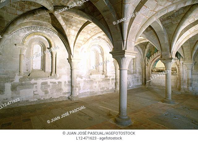 Chapter room of the monastery of Veruela, Vera de Moncayo. Zaragoza province, Aragón, Spain