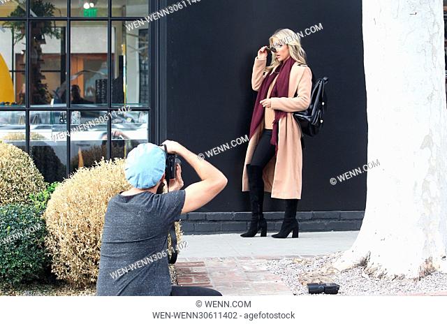 Kristin Cavallari takes part in a photo shoot in Beverly Hills, California Featuring: Kristin Cavallari Where: Los Angeles, California