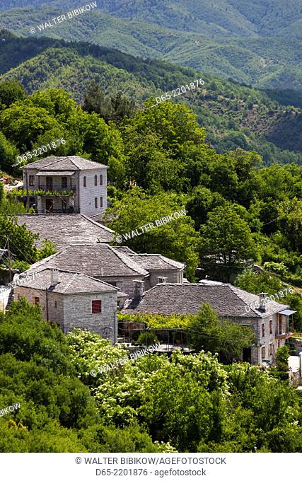 Greece, Epirus Region, Zagorohoria Area, Vikos Gorge, village of Monodendri