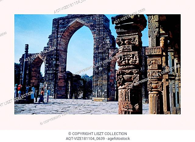 India, Delhi, Quwwat-ul-Islam Mosque, 1968 or earlier, Cities of Mughul India