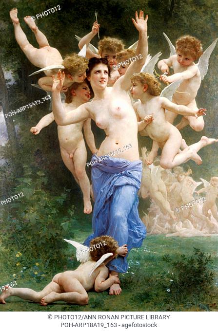 Rancio Directamente vacunación Invading Cupid's Realm by William-Adolphe Bouguereau. Bouguereau (1825  –1905) was a French academic..., Foto de Stock, Imagen Derechos Protegidos  Pic. POH-ARP18A19_163 | agefotostock