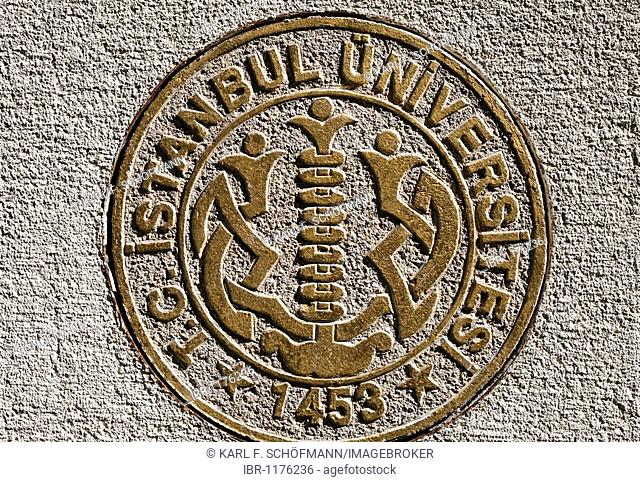 Logo of the university, Istanbul ueniversitesi 1453, Beyazit, Turkey