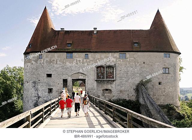 Georgs Gate in the castle of Burghausen, longest castle in Europe (1043 meter long) Burghausen Bavaria Germany