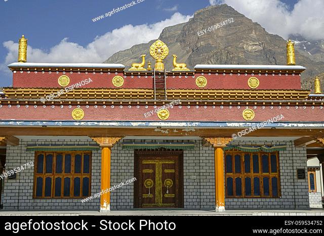 Tabo, India: Views of the Tabo Monastery in Tabo village in Spiti valley, Himachal Pradesh, India