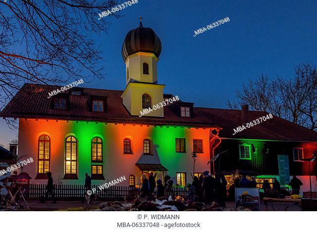 Christmas fair on estate Dietlhofen, Peter Maffay Stiftung, Bavarians, Germany