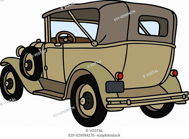 Classic car cartoon Stock Photos and Images | agefotostock