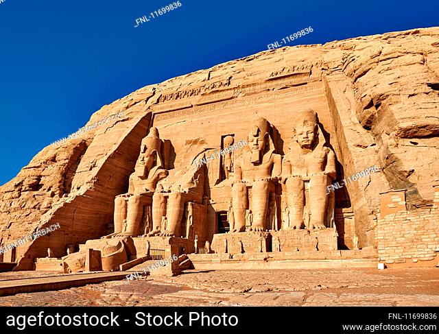 Great Temple of Ramesses II., Abu Simbel, Aswan, Egypt, Africa