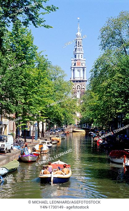 Zuiderkerk and Groenburgwal in Amsterdam
