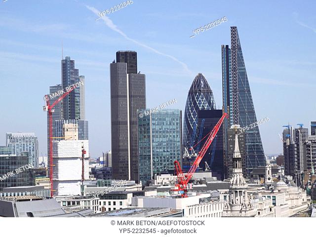 London financial district skyline, England, UK