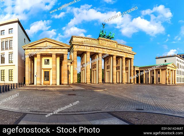 Famous Brandenburg Gate the most popular place of visit in Berlin, Germany