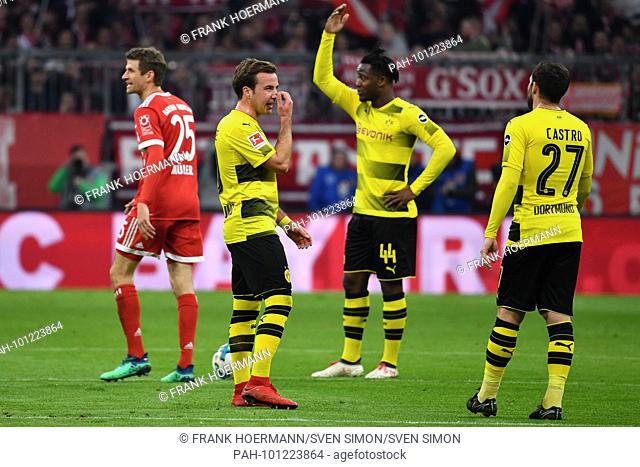 Mario GOETZE (Borussia Dortmund), .Enttaeuschung, frustrated, disappointed, frustratedriert, dejected, ,re:Michy Batshuayi (Borussia Dortmund)