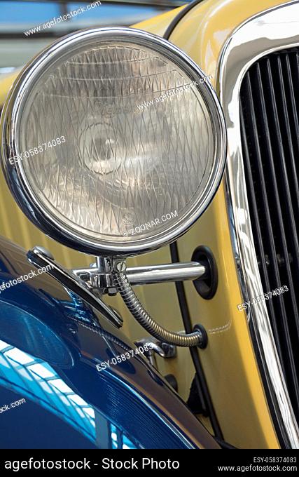 Classic car series: blue-beige, vertical