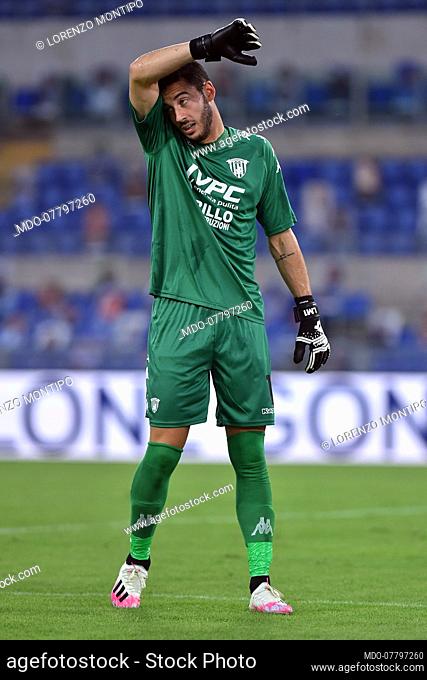 Benevento football player Lorenzo Montipo during friendly match Lazio-Benevento in the Olimpic stadium. Rome (Italy), September 19th, 2020