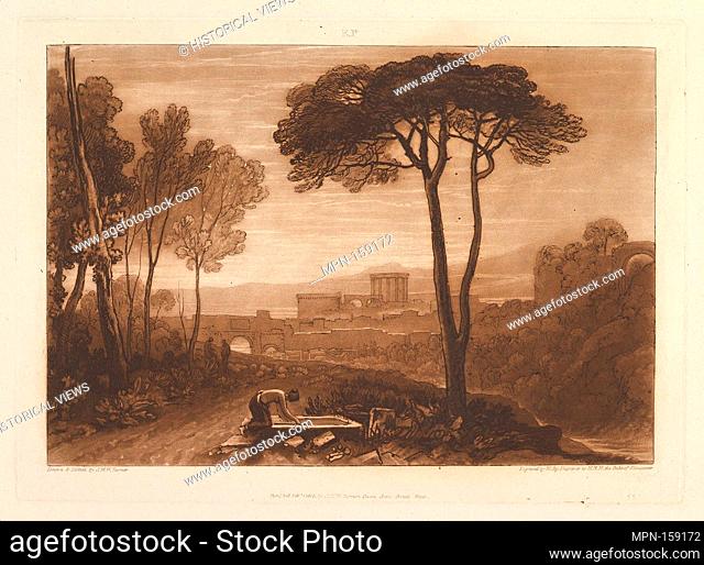 Scene in the Campagna (Liber Studiorum, part VIII, plate 38). Artist: Designed and etched by Joseph Mallord William Turner (British