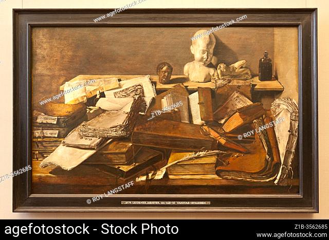 Still Life painting by Leidener Meister in the Alte Pinakothek gallery in Munich Germany