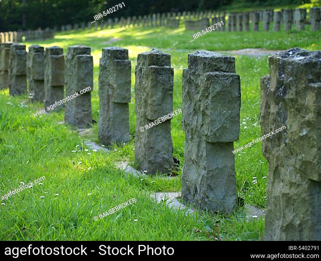 War graves, Boeddeken near Wewelsburg, North Rhine-Westphalia, Böddeken, Germany, Europe