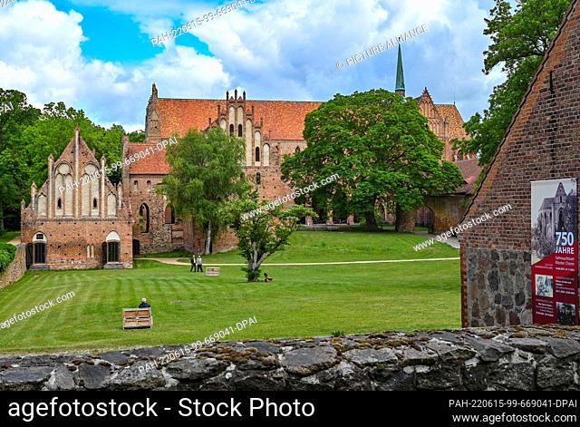 14 June 2022, Brandenburg, Chorin: The Chorin Monastery. The history of Chorin Monastery goes back a long time. Today's monument with great charisma beyond the...