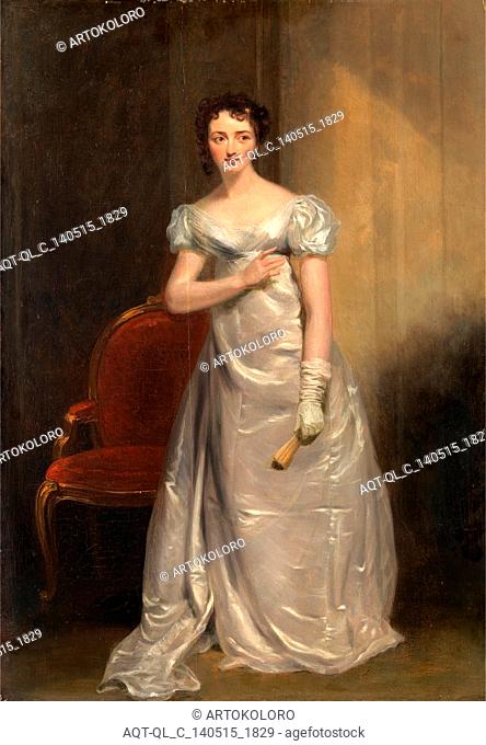 Harriet Smithson as Miss Dorillon, in ""Wives as They Were, and Maids as They Are"" by Elizabeth Inchbald, George Clint, 1770-1854, British