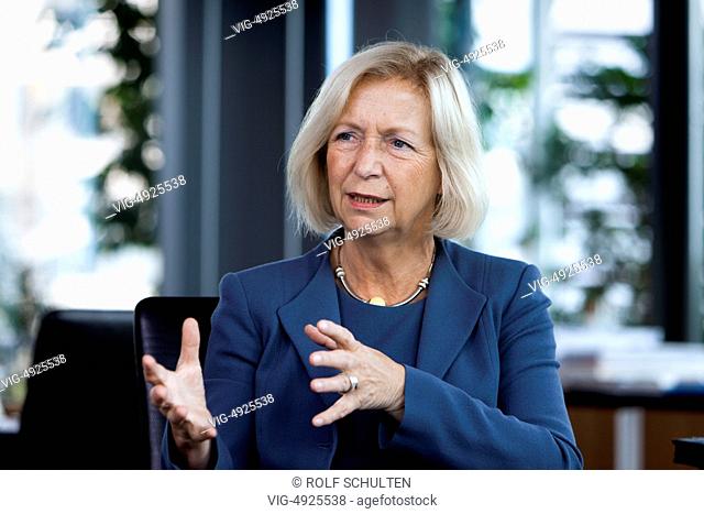 DEU, GERMANY, BERLIN, 20.06.2014: Johanna Wanka, German Federal Minister for Education and Research. - BERLIN, BERLIN, Germany, 20/06/2014