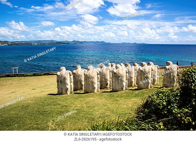 Memorial of L'anse Cafard, in Le Diamant, Martinique. This memorial is a Monument built to commemorating a shipwrecked that had many slaves on the boat...