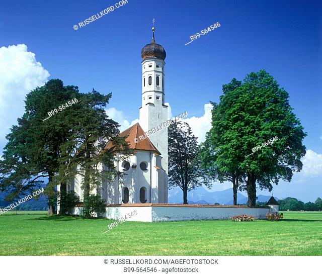Saint Coloman's Church, Schwangau, Bavaria, Germany