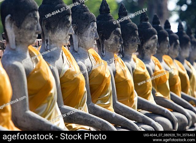 Buddhas Wat Mongkhon Ayutthaya Thailand